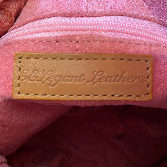Vintage 80's Crinkle Leather Purse - Picture 7 of 8